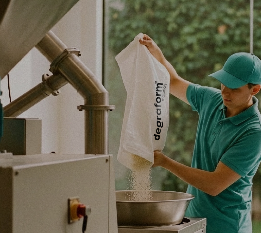 Dissolvia forsker arbejder med biomateriale